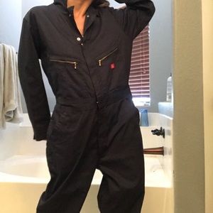 Dickies overall jumpsuit navy unisex zip pants